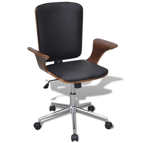 Bois courbé chaise pivotante - courbé,