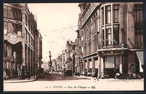 Cpa reims rue l étape - de, l´Étape