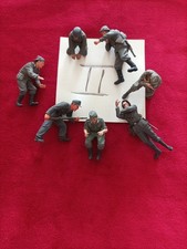 7 Figurines Soldats German 1/35eme , Peintes 