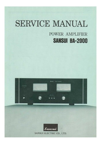Manuel service pour sansui - service,