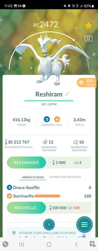 Pokemon shiny légendaire - go,