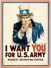 ARMéE I WANT YOU for US ARMY