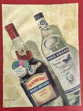 Publicité presse Boisson Alcoolisée MARIE BRIZARD & Bijoux STERLE Joaillier 1956