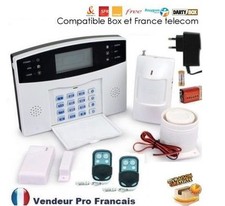 Kit Alarme de Maison Téléphonique sans fil 1 zone Évolutive jusqu' à 99 zone 