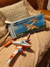 Jouet En Tôle Joustra Avion A Friction DUKE BEECHCRAFT ancien Rare 