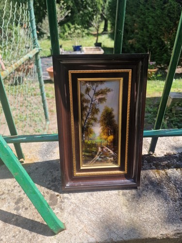 Ancien cadre tableau emaux art - cadre,