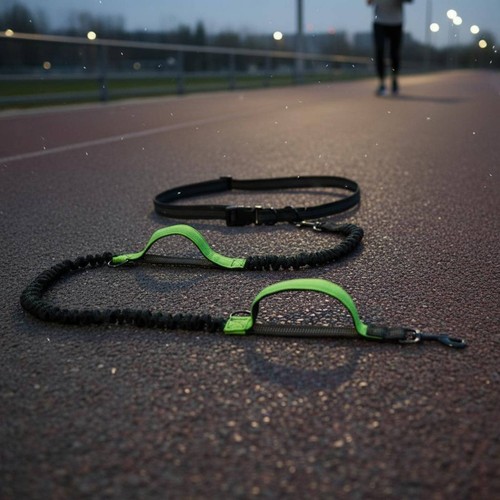 Laisse jogging chien poignée - laisse,