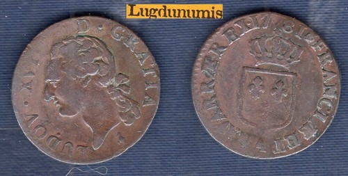 Louis xvi sol sou - 1/2, ou