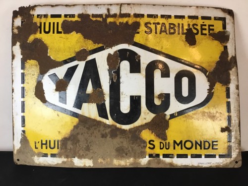 Ancienne plaque émaillée