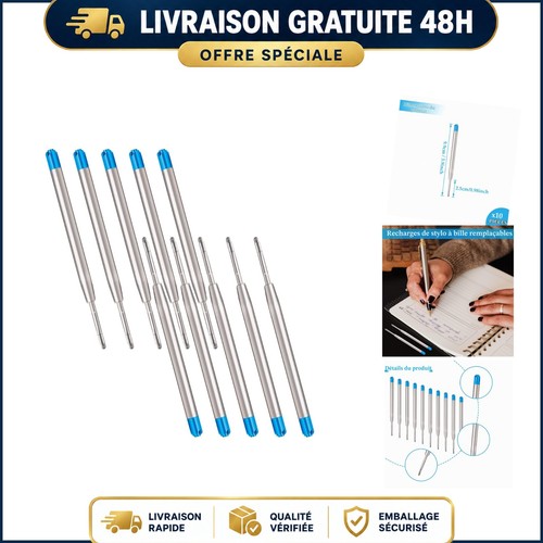 Recharges stylo bille format