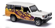 Échelle H0 1:87 Busch 43512 Toyota Landcruiser HZJ 78 »Crazy Cars« Neuf OVP