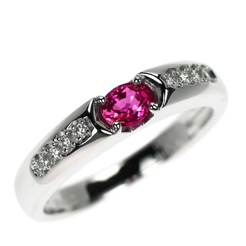 Bague diamant rubis sang - , de
