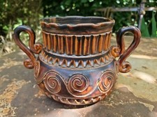 Pot faïence Huguette Marius Bessone VALLAURIS céramique vintage 50-60-70 