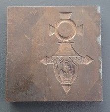 Matrice en bronze insigne