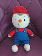 Peluche Doudou Tchoupi JEMINI Salopette Bleu « Aron » 30 Cm