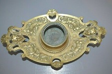 Ancien Encrier Bronze Sculpté