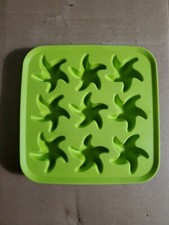 IKEA PLASTIS Ice Cube Tray GREEN Starfish Synthetic Rubber 