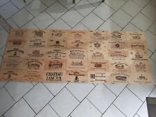Lot de 35 estampes bois façades caisse vin  