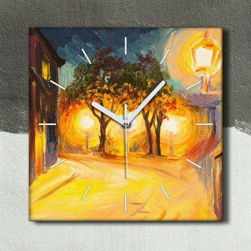 Horloge murale sur toile - , 30x30
