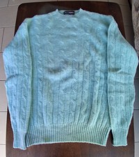 Pull turquoise 100% laine