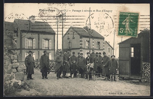Cpa pierrelaye passage à - cpa,