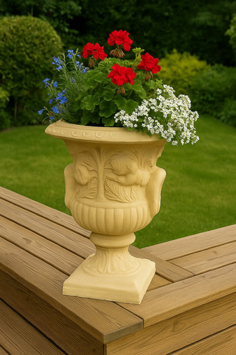 Pot fleur pierre - fleur, en