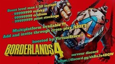 Borderlands 4 : Insane Boost level/money/éridium/point(Multiplatform available)