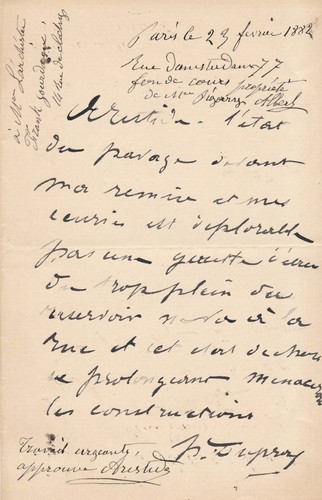 Art henri louis dupray lettre - art,