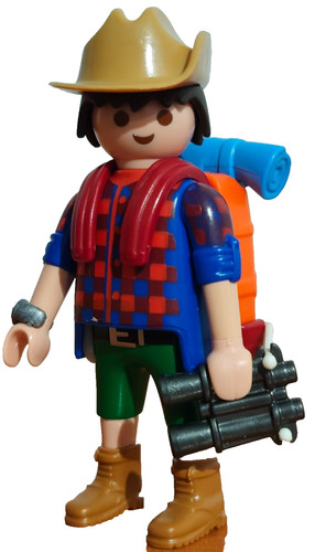 Playmobil figurine randonneur - figurine,