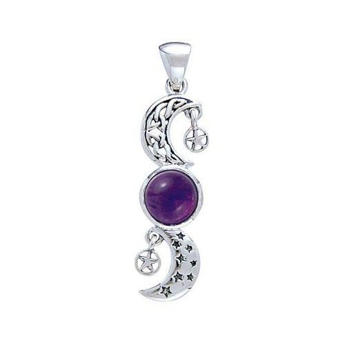Celtique triple lune pendentif - celtique,