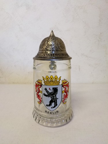 Berlin beer mug with - mug, metal