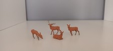 lot de 4 cerfs HO pour décor