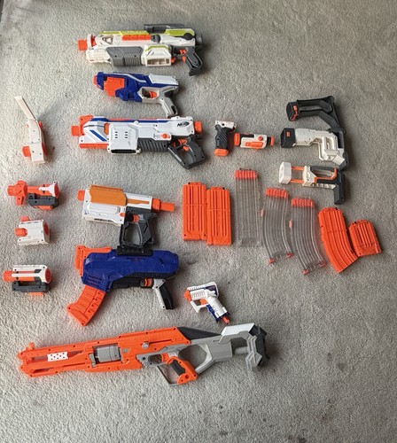 Assortment nerf blasters - assortment, of