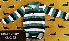 Gilet col rayé H&M 12-18m 