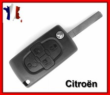 Coque Clé Plip Pour CITROEN 4 Boutons C8 +Lame 7mm Sans rainure