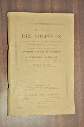 Ancien livre solfege - solfege, des
