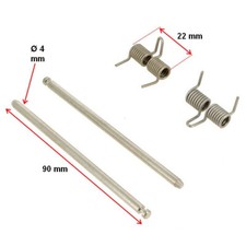 51x8198 Axes et ressorts sèche linge BRANDT ETE754F 24CABRFFC