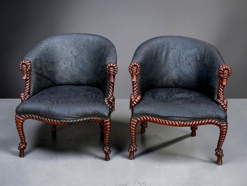 Paire fauteuils style - paire,