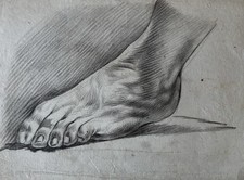 Dessin Ancien Crayon Noir