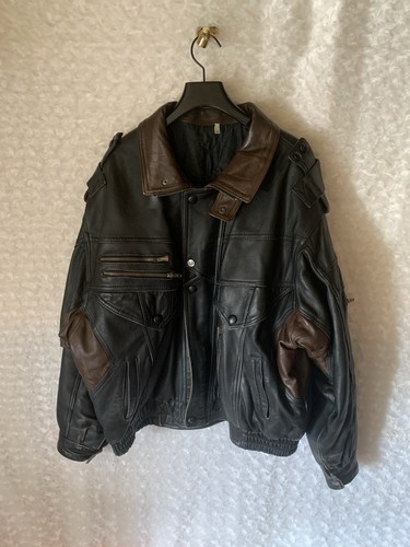 Blouson veste cuir - blouson, vintage