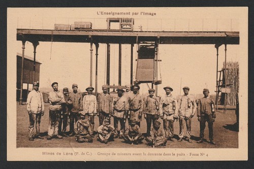 Cpa lens mineurs avant - cpa,