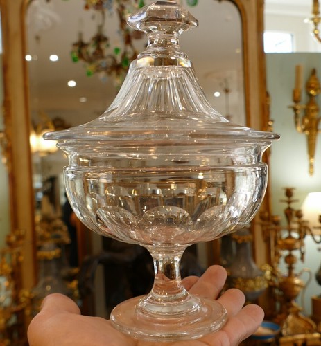Drageoir cristal taillé à - drageoir,