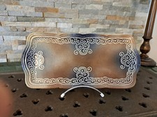 Plat de service années ,1960-70 , signée "Marie Stuart" poterie de Roscoff.