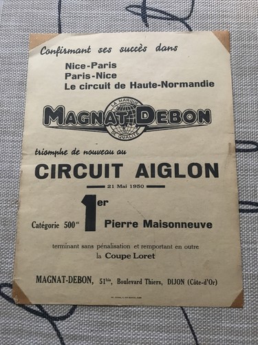 Affiche moto magnat debon - moto,