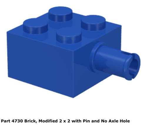 Lego 4730 blue brick - 1x,