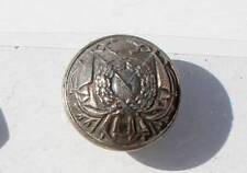 BOUTON UNIFORME MILITAIRE ANCIEN COURONNE LAURIER DRAPEAU ÉTENDARD CROISÉ D:21mm