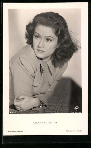 Carte postale actrice - postale, de