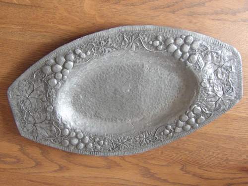 Grand plat etain epoque - grand,
