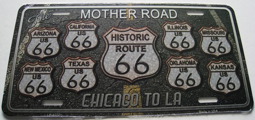 Plaque auto usa route 66 - ,