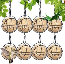 Mangeoires pour Oiseaux Sauvages, 8pcs Mangeoire à Oiseaux Suspendue à B